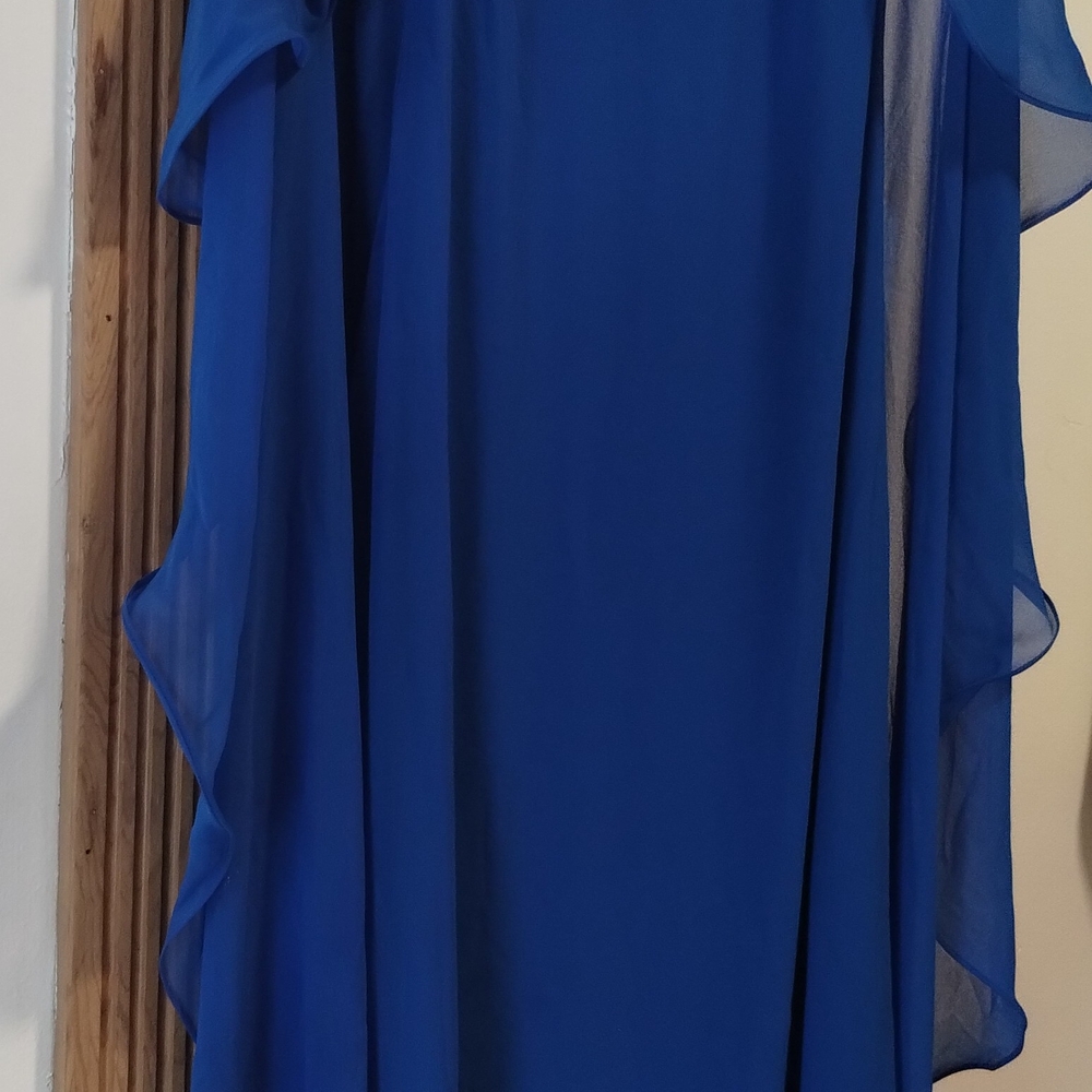 Ralph Lauren Blue Sleeveless Gown for Wedding Guests